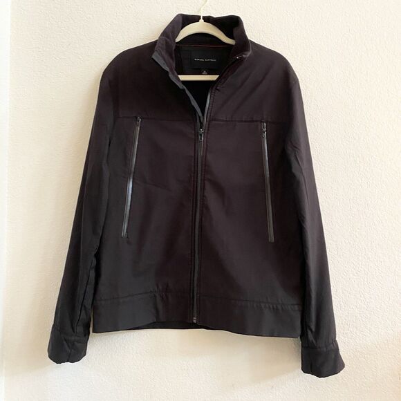 Banana Republic Men's‎ Long Sleeve Black Full Zip Fleece Lined Jacket Size M - Picture 4 of 10